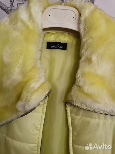 Новая желтая куртка Emozioni 42 S