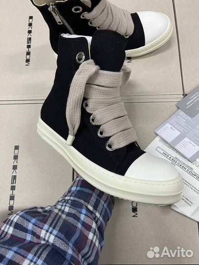 Высокие Кеды Rick Owens Размеры 37-41