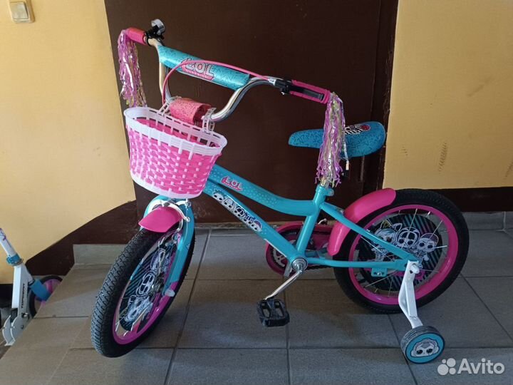 Детский велосипед 16 для девочки Lol