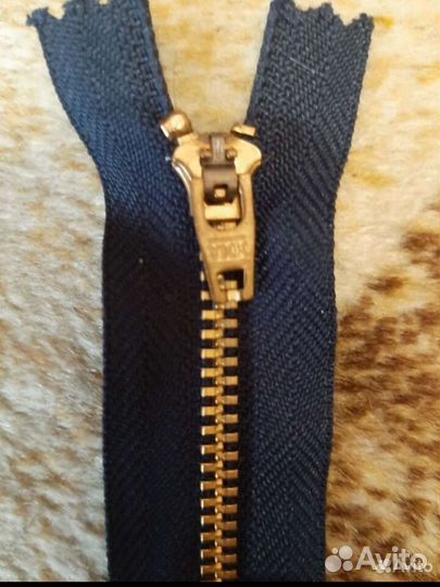 Молния металлическая, YKK, 15 и 20 см синие