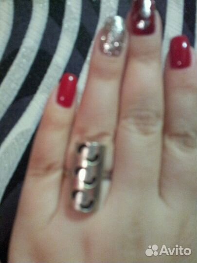 Кольцо серебро