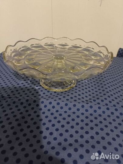 Ваза для фруктов на ножке СССР