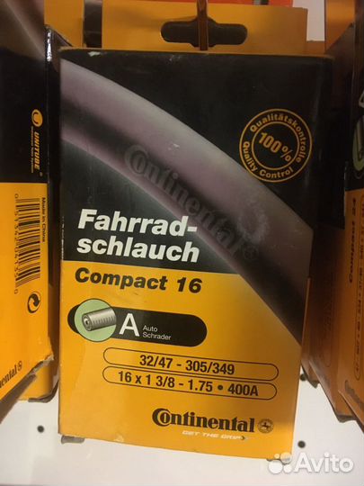 Велокамера Continental 16