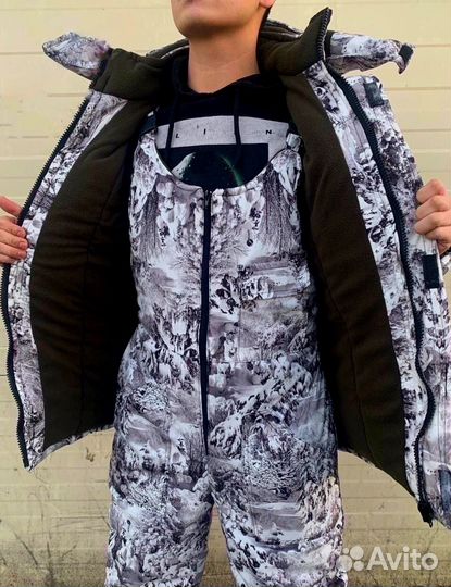 Костюм охотника белый лес