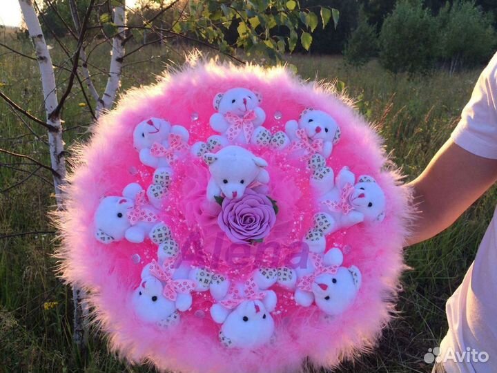 Букеты из мягких игрушек