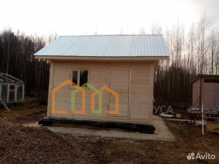 Каркасный садовый домик 3х4