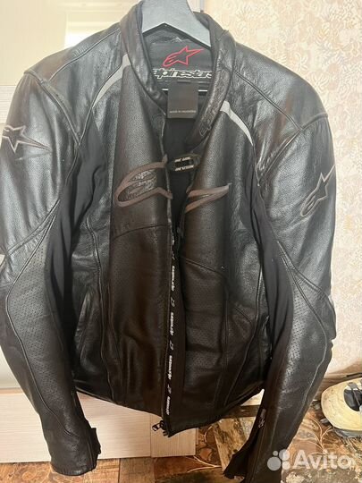 Мотокуртка кожаная и мото штаны
