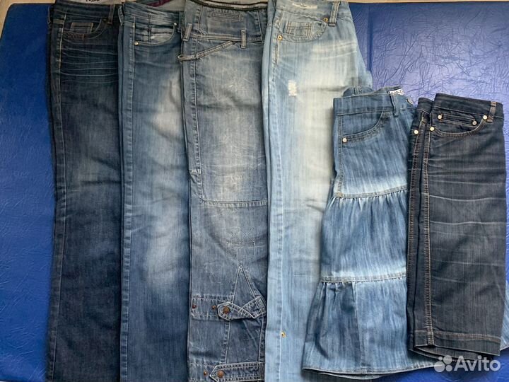 Джинсы для рукоделия на лоскуты Пэчворк