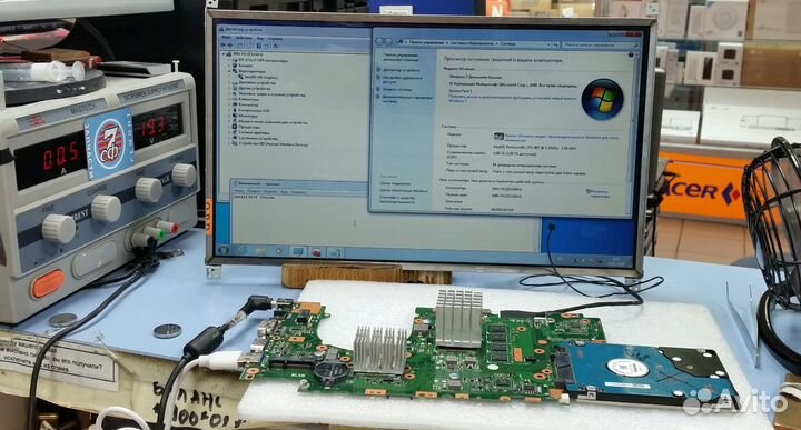 Материнская плата ноутбука Asus X502CA 4 Gb