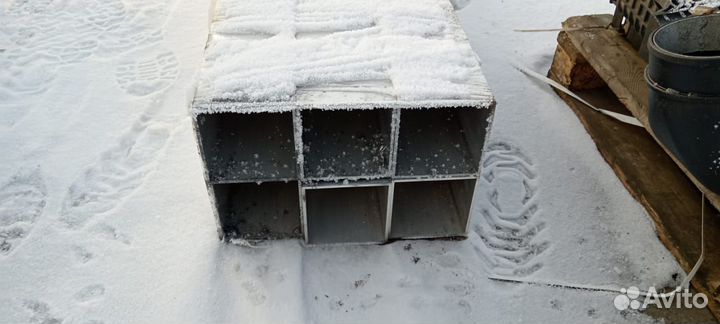 Труба квадратная (профильная) алюминиевая 120*120*