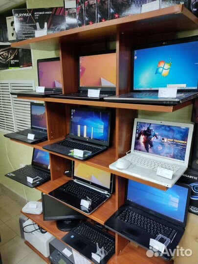 Множество ноутбуков от игровых до офисных