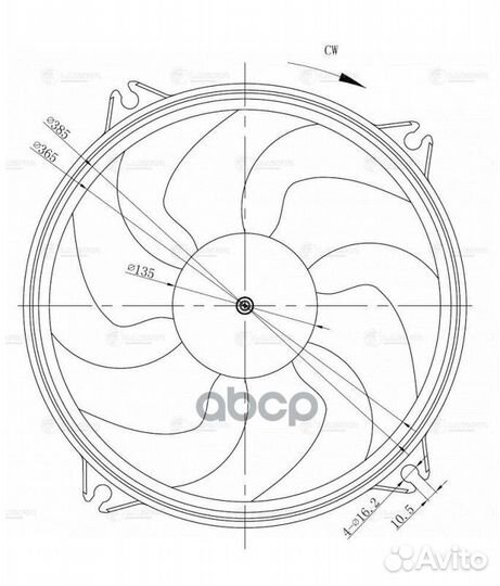 Вентилятор радиатора (с кожухом) peugeot/citroe