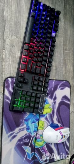 Игровой компьютер+монитор+коврик+клавиатура