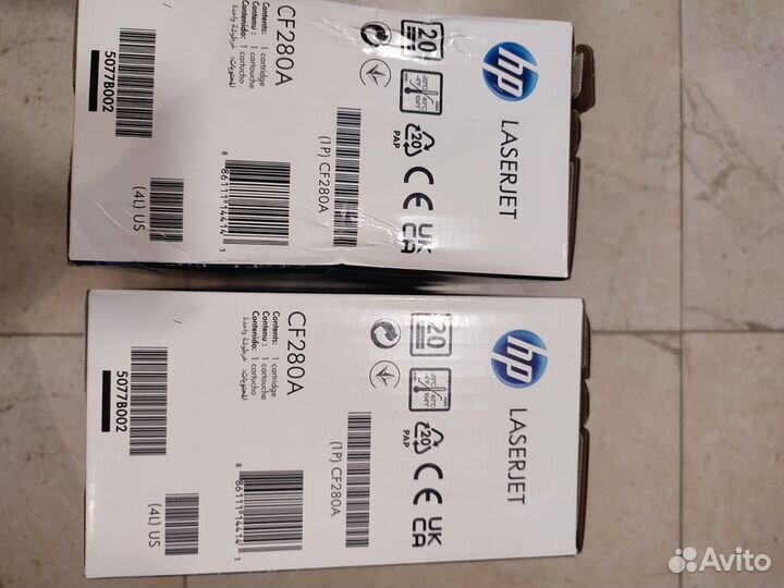 Картриджи HP CF 280A (2 шт.)