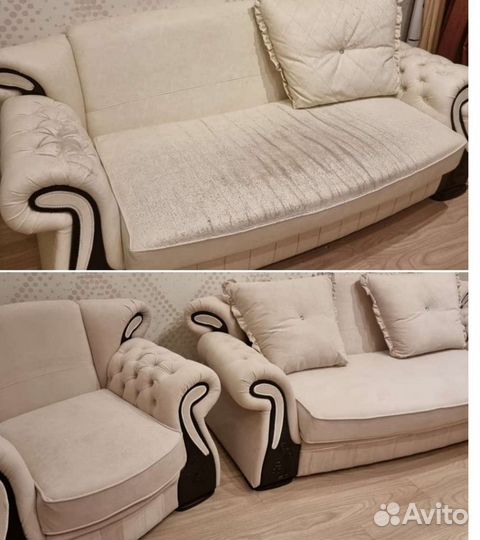 Перетяжка мебели на дому и с вывозом в цех