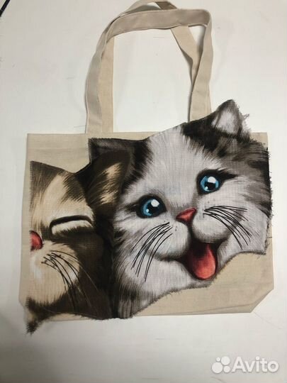 Сумка шопер с апликацией