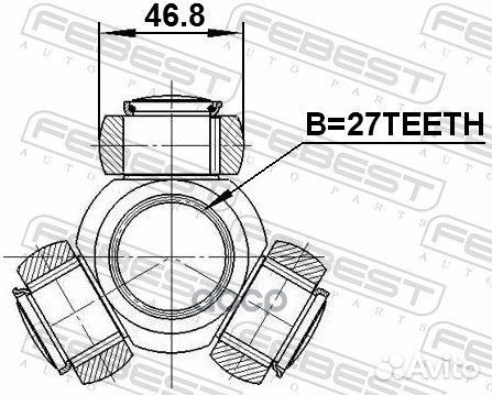 Трипоид привода 27x46.8 Toyota Camry 06-11