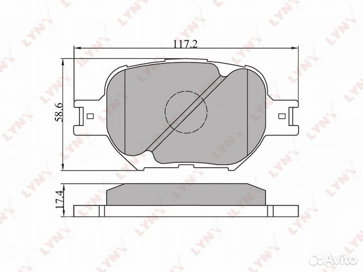 Колодки тормозные дисковые перед