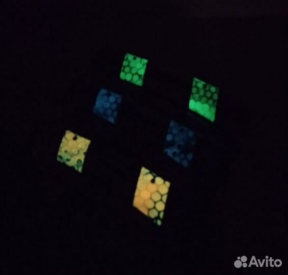 Нож складной дамаск светящийся