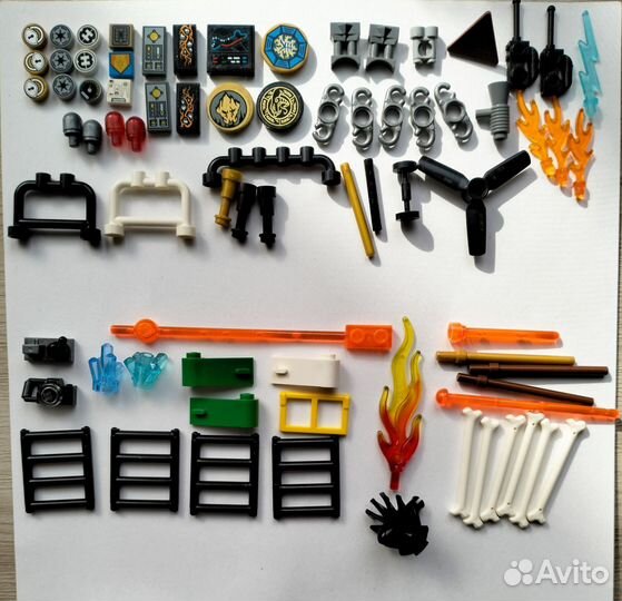 Lego детали, аксессуары поштучно