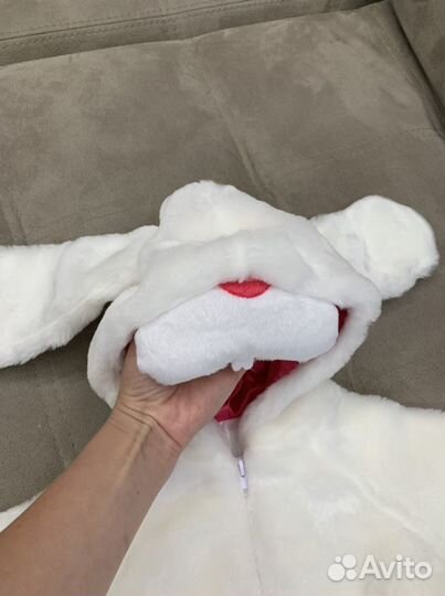 Карнавальный костюм белого зайчика