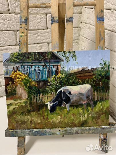 Картина этюд маслом 