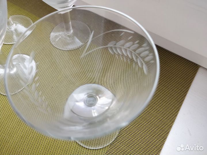 Фужеры для коктейля и шампанского, стекло сccр