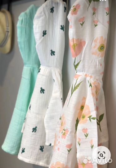 Туника пляжная детская из муслина