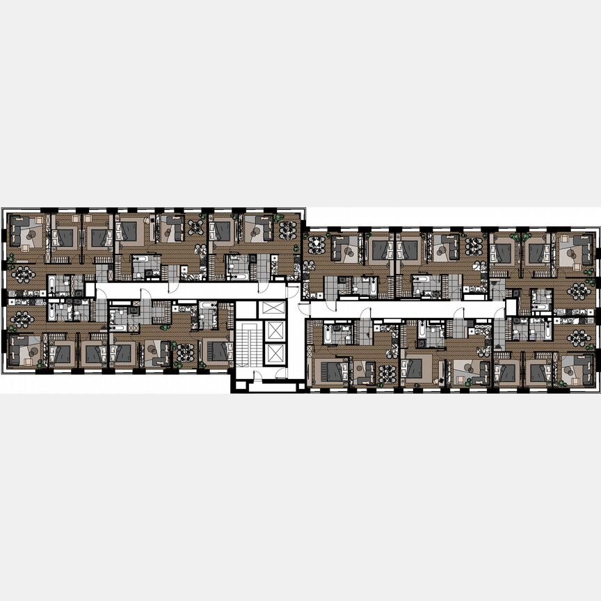 1-к. апартаменты, 55,8 м², 21/23 эт.