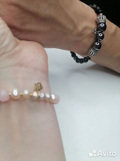 Парные браслеты из натуральных камней