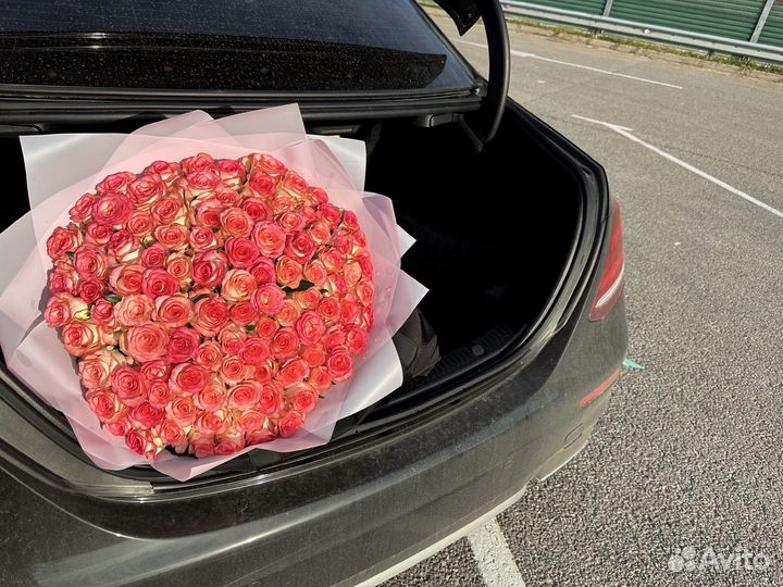 Розы доставка букет роз розы опт 51 роза 101 роза