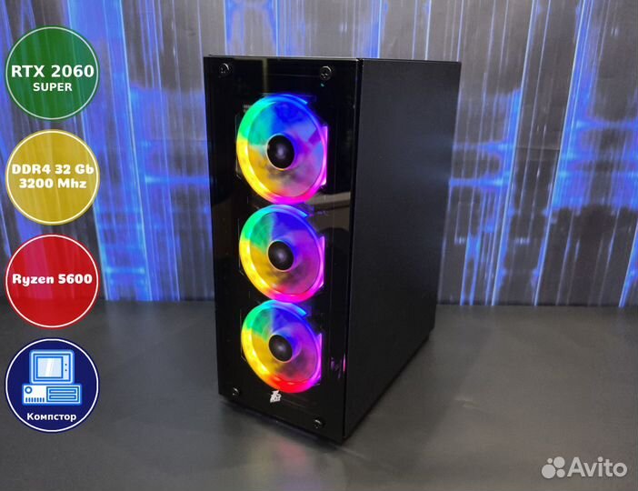 Сборка пк AMD5600-RTX2060SUP-32DDR4-FEA8406395-A520