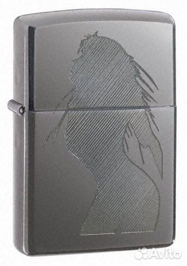 Zippo black ice 2007 силуэт