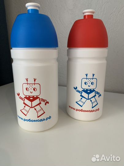 Детская бутылка для воды Робокубик