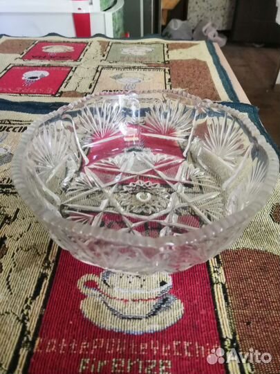 Салатник хрустальный СССР