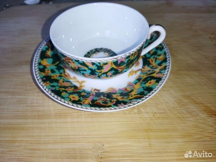 Две кофейные пары «Kerfor» позолота 24 карата