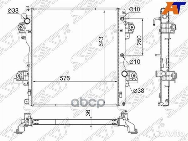 Радиатор Toyota Land Cruiser Prado (J150) 09-20