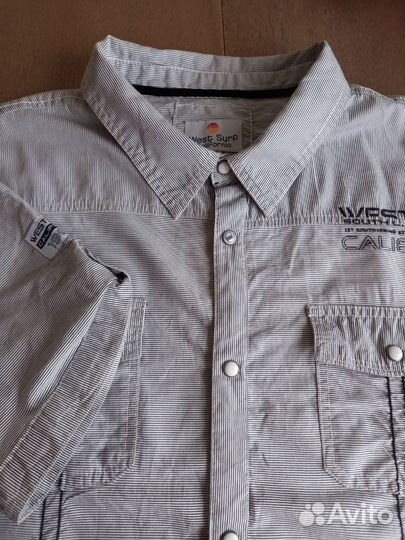 Фирменная мужская рубашка 2XL west surf