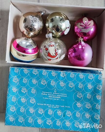 Елочные игрушки СССР