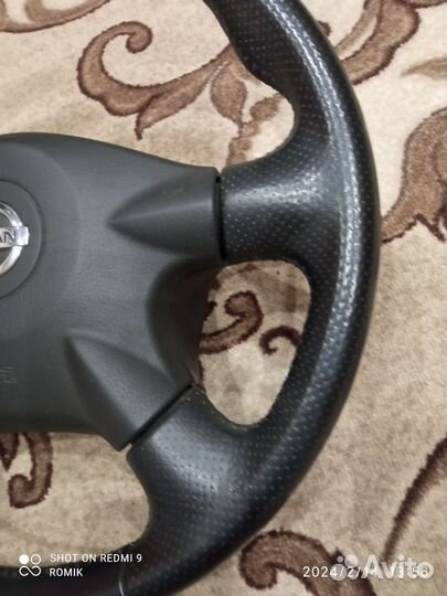 Nissan almera н 16 кожаный руль