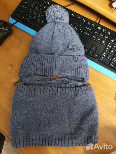 Комплект шапка и снуд