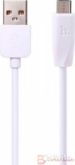 Кабель Hoco X1 Rapid USB - microusb, 2.4A, 1м - бе