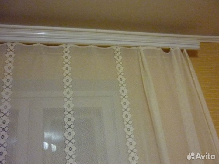 Гардина, карниз металлический, 2,20 м