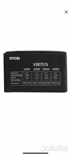 Virtus 2000 катушка для спиннинга, Ryobi