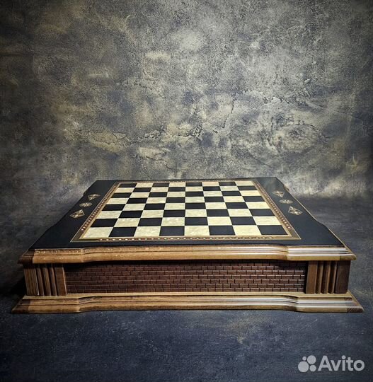 Шахматы Цитадель венге антик, бронза эксклюзив