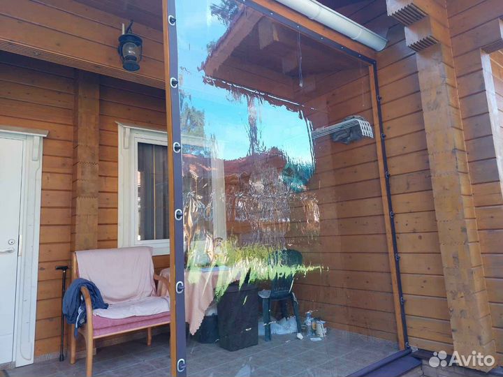 Мягкие окна с открывающимися створками