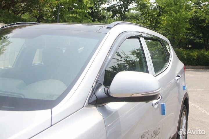 Дефлекторы окон Hyundai Santa Fe 2015-2017