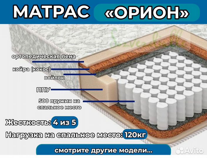 Матрас 160х200 ортопедический новый