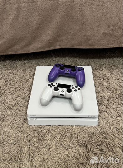 Sony playstation 4 slim white 150 игр