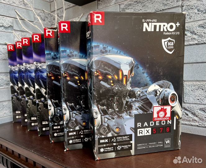 Видеокарта Rx 570 8GB Sapphire Nitro+/Пломба